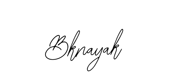 How to make Bknayak signature? Bearetta-2O07w is a professional autograph style. Create handwritten signature for Bknayak name. Bknayak signature style 12 images and pictures png