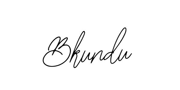 Design your own signature with our free online signature maker. With this signature software, you can create a handwritten (Bearetta-2O07w) signature for name Bkundu. Bkundu signature style 12 images and pictures png