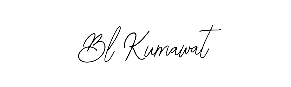 How to make Bl Kumawat name signature. Use Bearetta-2O07w style for creating short signs online. This is the latest handwritten sign. Bl Kumawat signature style 12 images and pictures png