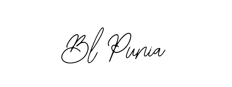 Also we have Bl Punia name is the best signature style. Create professional handwritten signature collection using Bearetta-2O07w autograph style. Bl Punia signature style 12 images and pictures png