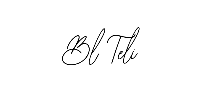 Similarly Bearetta-2O07w is the best handwritten signature design. Signature creator online .You can use it as an online autograph creator for name Bl Teli. Bl Teli signature style 12 images and pictures png