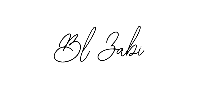 How to make Bl Zabi signature? Bearetta-2O07w is a professional autograph style. Create handwritten signature for Bl Zabi name. Bl Zabi signature style 12 images and pictures png