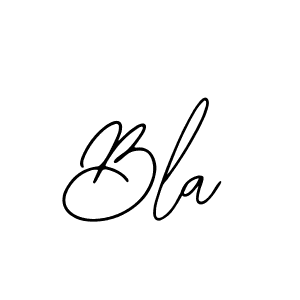 How to make Bla name signature. Use Bearetta-2O07w style for creating short signs online. This is the latest handwritten sign. Bla signature style 12 images and pictures png