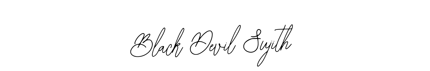 How to make Black Devil Sujith name signature. Use Bearetta-2O07w style for creating short signs online. This is the latest handwritten sign. Black Devil Sujith signature style 12 images and pictures png