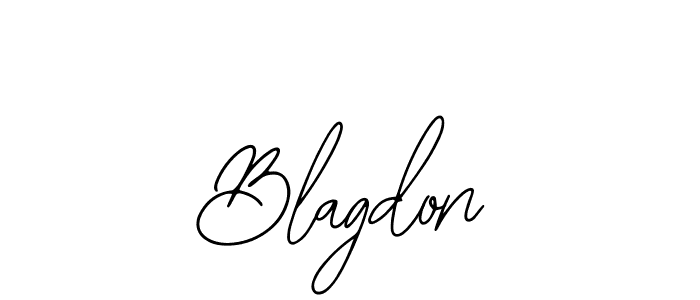 Use a signature maker to create a handwritten signature online. With this signature software, you can design (Bearetta-2O07w) your own signature for name Blagdon. Blagdon signature style 12 images and pictures png