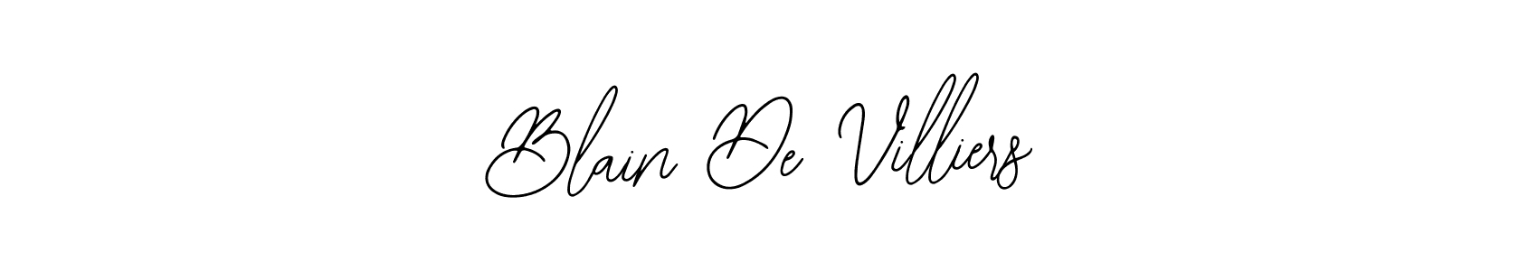 How to make Blain De Villiers name signature. Use Bearetta-2O07w style for creating short signs online. This is the latest handwritten sign. Blain De Villiers signature style 12 images and pictures png