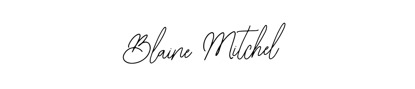 You should practise on your own different ways (Bearetta-2O07w) to write your name (Blaine Mitchel) in signature. don't let someone else do it for you. Blaine Mitchel signature style 12 images and pictures png