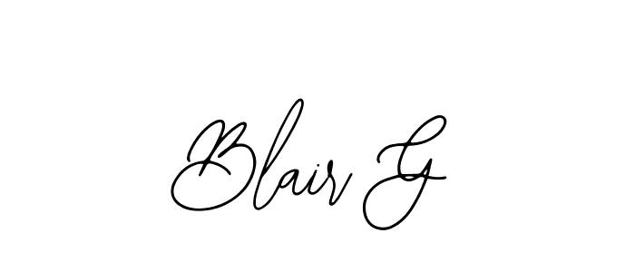 Bearetta-2O07w is a professional signature style that is perfect for those who want to add a touch of class to their signature. It is also a great choice for those who want to make their signature more unique. Get Blair G name to fancy signature for free. Blair G signature style 12 images and pictures png