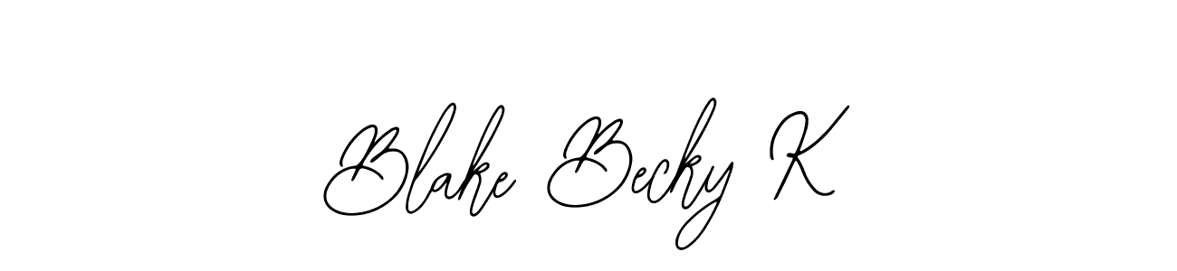 Once you've used our free online signature maker to create your best signature Bearetta-2O07w style, it's time to enjoy all of the benefits that Blake Becky K name signing documents. Blake Becky K signature style 12 images and pictures png
