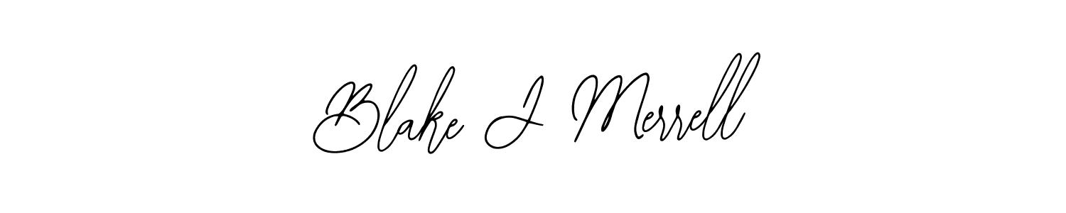 Use a signature maker to create a handwritten signature online. With this signature software, you can design (Bearetta-2O07w) your own signature for name Blake J Merrell. Blake J Merrell signature style 12 images and pictures png