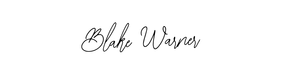 You should practise on your own different ways (Bearetta-2O07w) to write your name (Blake Warner) in signature. don't let someone else do it for you. Blake Warner signature style 12 images and pictures png