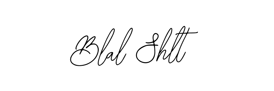 Design your own signature with our free online signature maker. With this signature software, you can create a handwritten (Bearetta-2O07w) signature for name Blal Shlt. Blal Shlt signature style 12 images and pictures png