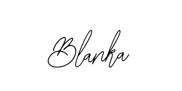 The best way (Bearetta-2O07w) to make a short signature is to pick only two or three words in your name. The name Blanka include a total of six letters. For converting this name. Blanka signature style 12 images and pictures png