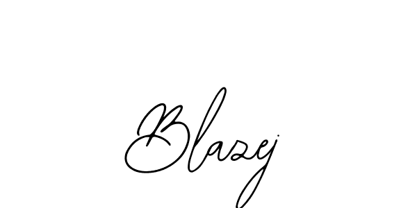 How to make Blazej name signature. Use Bearetta-2O07w style for creating short signs online. This is the latest handwritten sign. Blazej signature style 12 images and pictures png