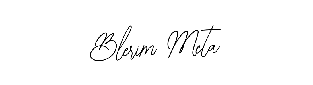 Bearetta-2O07w is a professional signature style that is perfect for those who want to add a touch of class to their signature. It is also a great choice for those who want to make their signature more unique. Get Blerim Meta name to fancy signature for free. Blerim Meta signature style 12 images and pictures png
