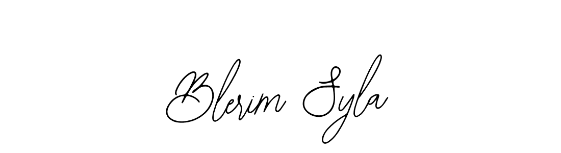 How to make Blerim Syla signature? Bearetta-2O07w is a professional autograph style. Create handwritten signature for Blerim Syla name. Blerim Syla signature style 12 images and pictures png