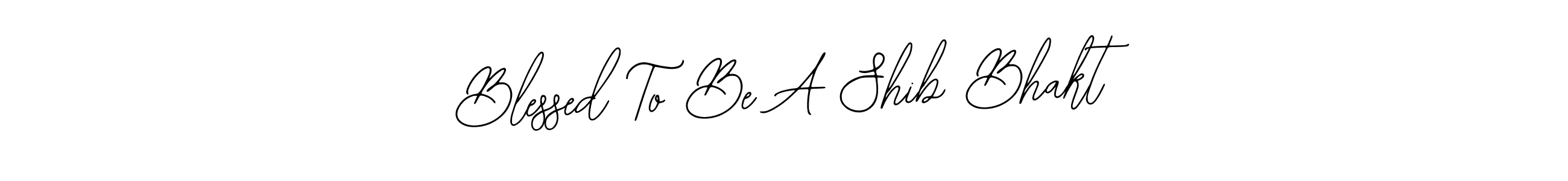 How to make Blessed To Be A Shib Bhakt name signature. Use Bearetta-2O07w style for creating short signs online. This is the latest handwritten sign. Blessed To Be A Shib Bhakt signature style 12 images and pictures png