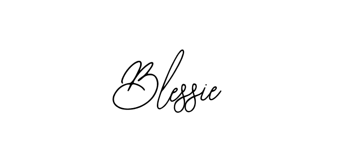 How to make Blessie name signature. Use Bearetta-2O07w style for creating short signs online. This is the latest handwritten sign. Blessie signature style 12 images and pictures png