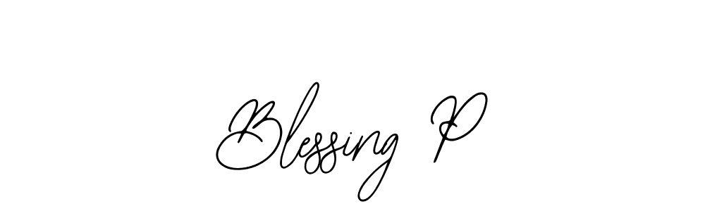 How to Draw Blessing P signature style? Bearetta-2O07w is a latest design signature styles for name Blessing P. Blessing P signature style 12 images and pictures png