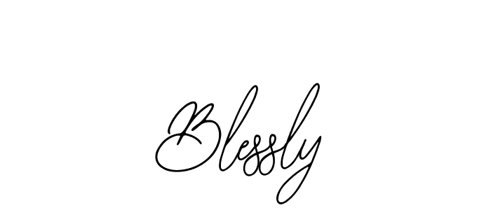 How to make Blessly signature? Bearetta-2O07w is a professional autograph style. Create handwritten signature for Blessly name. Blessly signature style 12 images and pictures png