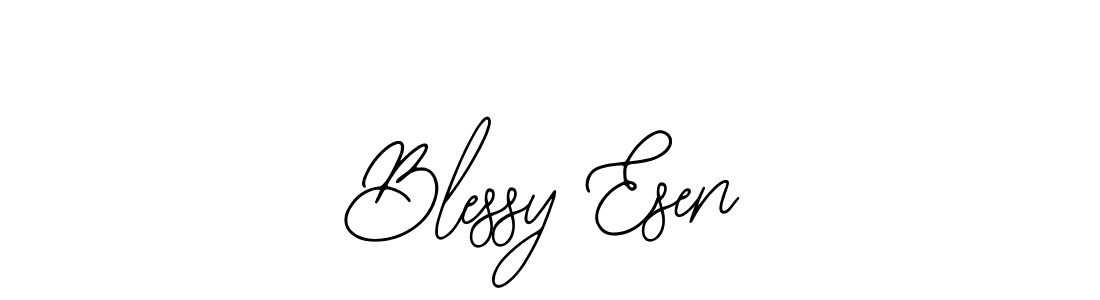 You should practise on your own different ways (Bearetta-2O07w) to write your name (Blessy Esen) in signature. don't let someone else do it for you. Blessy Esen signature style 12 images and pictures png