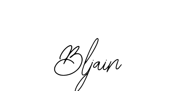 How to make Bljain name signature. Use Bearetta-2O07w style for creating short signs online. This is the latest handwritten sign. Bljain signature style 12 images and pictures png