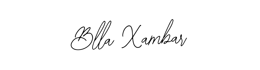 Design your own signature with our free online signature maker. With this signature software, you can create a handwritten (Bearetta-2O07w) signature for name Blla Xambar. Blla Xambar signature style 12 images and pictures png