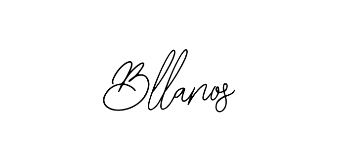 Bllanos stylish signature style. Best Handwritten Sign (Bearetta-2O07w) for my name. Handwritten Signature Collection Ideas for my name Bllanos. Bllanos signature style 12 images and pictures png