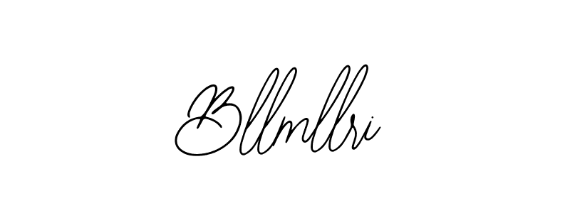 The best way (Bearetta-2O07w) to make a short signature is to pick only two or three words in your name. The name Bllmllri include a total of six letters. For converting this name. Bllmllri signature style 12 images and pictures png