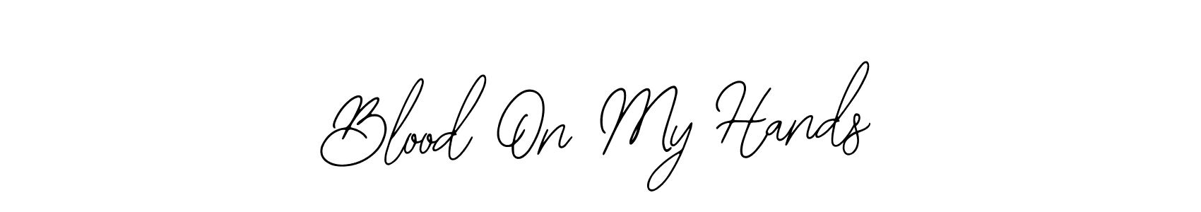 Here are the top 10 professional signature styles for the name Blood On My Hands. These are the best autograph styles you can use for your name. Blood On My Hands signature style 12 images and pictures png