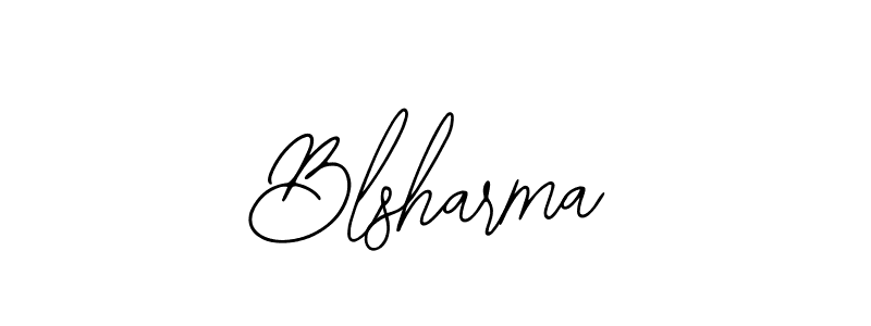 Design your own signature with our free online signature maker. With this signature software, you can create a handwritten (Bearetta-2O07w) signature for name Blsharma. Blsharma signature style 12 images and pictures png