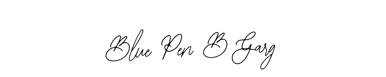 Design your own signature with our free online signature maker. With this signature software, you can create a handwritten (Bearetta-2O07w) signature for name Blue Pen B Garg. Blue Pen B Garg signature style 12 images and pictures png