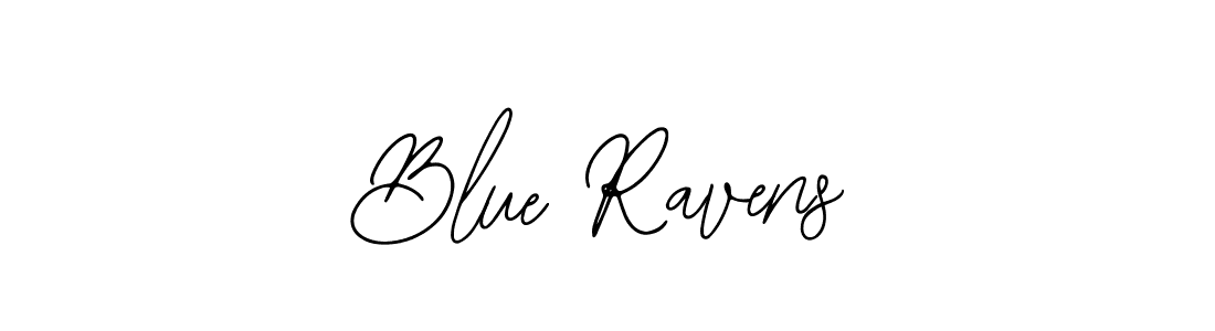 How to make Blue Ravens name signature. Use Bearetta-2O07w style for creating short signs online. This is the latest handwritten sign. Blue Ravens signature style 12 images and pictures png
