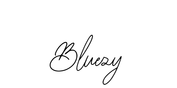 Use a signature maker to create a handwritten signature online. With this signature software, you can design (Bearetta-2O07w) your own signature for name Bluezy. Bluezy signature style 12 images and pictures png