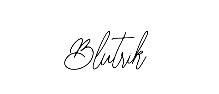 Make a beautiful signature design for name Blutrik. With this signature (Bearetta-2O07w) style, you can create a handwritten signature for free. Blutrik signature style 12 images and pictures png