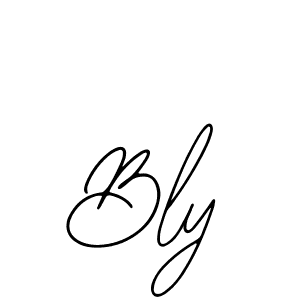 You should practise on your own different ways (Bearetta-2O07w) to write your name (Bly) in signature. don't let someone else do it for you. Bly signature style 12 images and pictures png