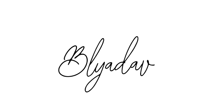 Also You can easily find your signature by using the search form. We will create Blyadav name handwritten signature images for you free of cost using Bearetta-2O07w sign style. Blyadav signature style 12 images and pictures png