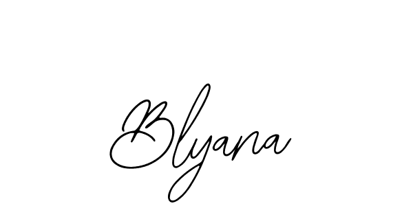 It looks lik you need a new signature style for name Blyana. Design unique handwritten (Bearetta-2O07w) signature with our free signature maker in just a few clicks. Blyana signature style 12 images and pictures png