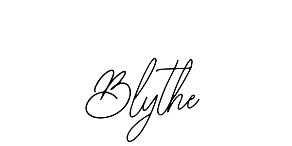 How to make Blythe name signature. Use Bearetta-2O07w style for creating short signs online. This is the latest handwritten sign. Blythe signature style 12 images and pictures png