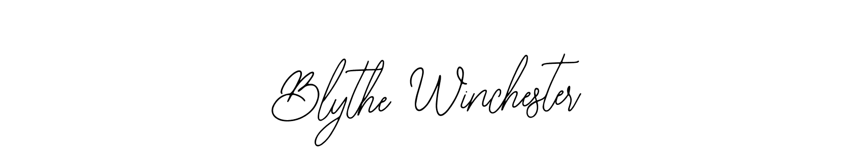 Bearetta-2O07w is a professional signature style that is perfect for those who want to add a touch of class to their signature. It is also a great choice for those who want to make their signature more unique. Get Blythe Winchester name to fancy signature for free. Blythe Winchester signature style 12 images and pictures png