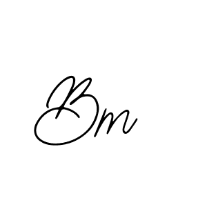 Make a beautiful signature design for name Bm . With this signature (Bearetta-2O07w) style, you can create a handwritten signature for free. Bm  signature style 12 images and pictures png