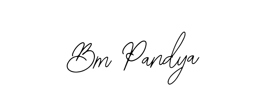 How to Draw Bm Pandya signature style? Bearetta-2O07w is a latest design signature styles for name Bm Pandya. Bm Pandya signature style 12 images and pictures png