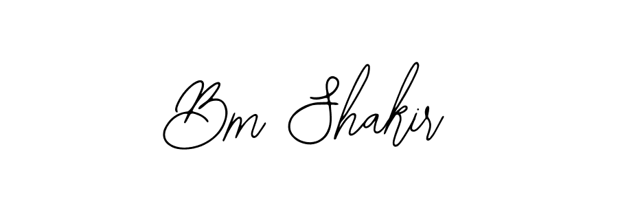 Also we have Bm Shakir name is the best signature style. Create professional handwritten signature collection using Bearetta-2O07w autograph style. Bm Shakir signature style 12 images and pictures png