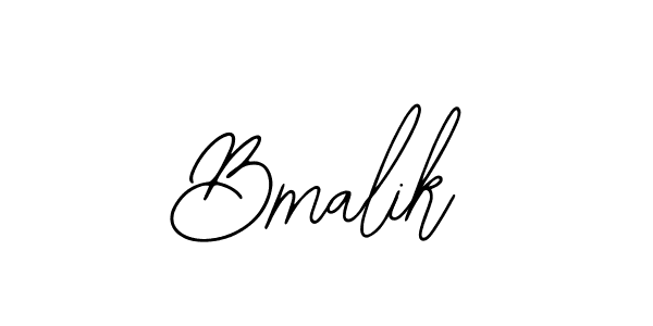 How to make Bmalik name signature. Use Bearetta-2O07w style for creating short signs online. This is the latest handwritten sign. Bmalik signature style 12 images and pictures png