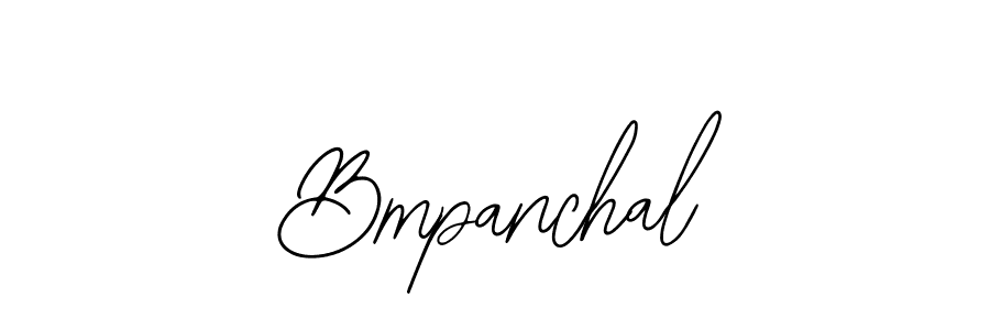 How to Draw Bmpanchal signature style? Bearetta-2O07w is a latest design signature styles for name Bmpanchal. Bmpanchal signature style 12 images and pictures png