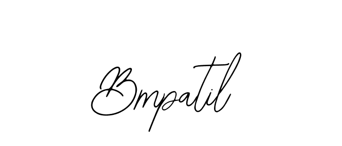 How to make Bmpatil name signature. Use Bearetta-2O07w style for creating short signs online. This is the latest handwritten sign. Bmpatil signature style 12 images and pictures png