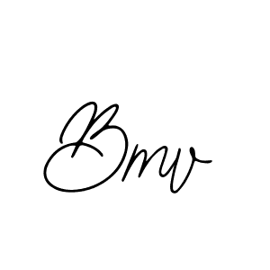 Use a signature maker to create a handwritten signature online. With this signature software, you can design (Bearetta-2O07w) your own signature for name Bmv. Bmv signature style 12 images and pictures png