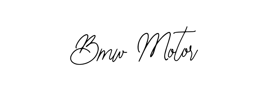 Design your own signature with our free online signature maker. With this signature software, you can create a handwritten (Bearetta-2O07w) signature for name Bmw Motor. Bmw Motor signature style 12 images and pictures png