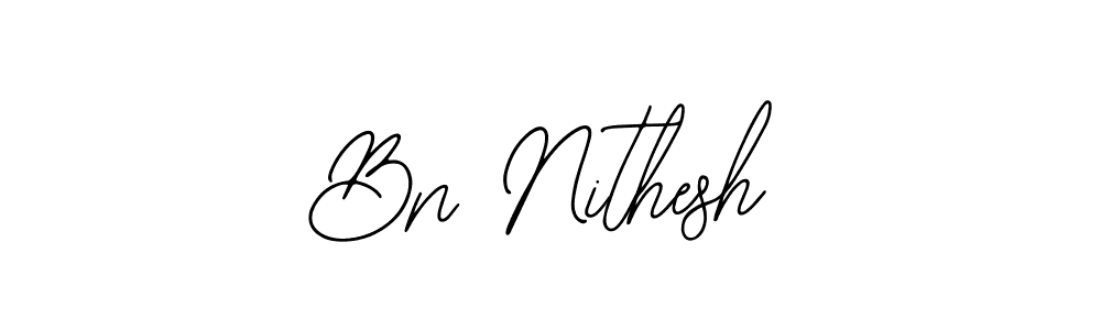 Bn Nithesh stylish signature style. Best Handwritten Sign (Bearetta-2O07w) for my name. Handwritten Signature Collection Ideas for my name Bn Nithesh. Bn Nithesh signature style 12 images and pictures png