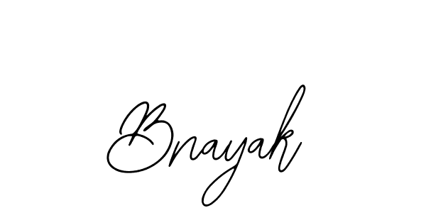 Use a signature maker to create a handwritten signature online. With this signature software, you can design (Bearetta-2O07w) your own signature for name Bnayak. Bnayak signature style 12 images and pictures png